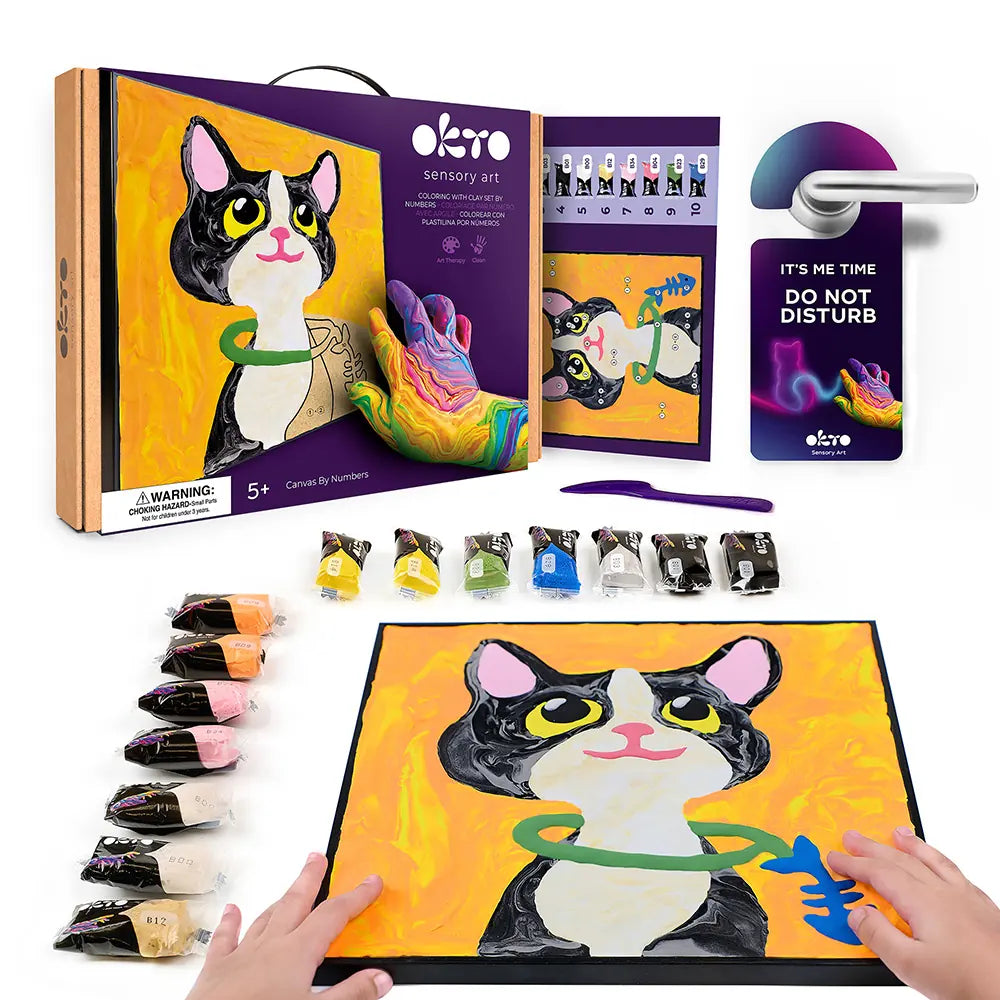 Paint by Numbers "Cat" | Okto Sensory Art
