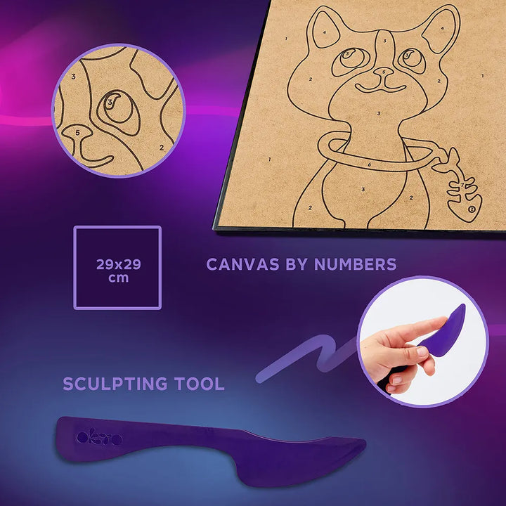 Paint by Numbers "Cat" | Okto Sensory Art