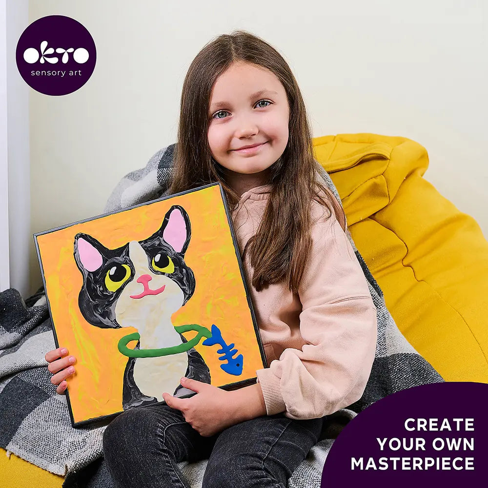 Paint by Numbers "Cat" | Okto Sensory Art