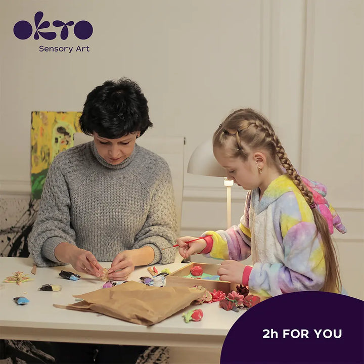 Air Clay Succulents "Passion" | Okto Sensory Art