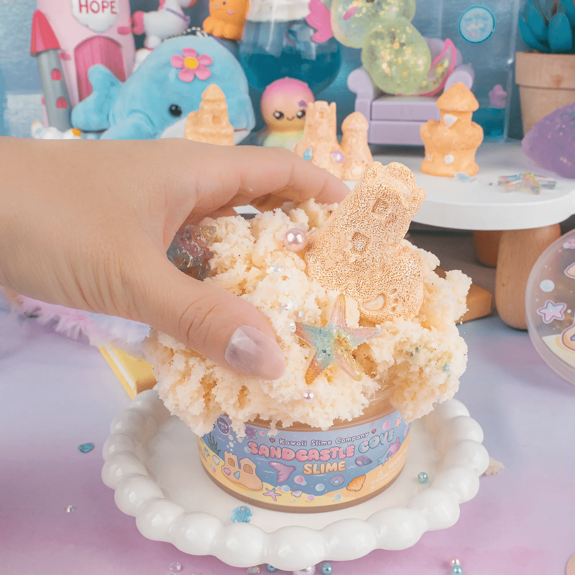 Sandcastle Cove Signature Dome™ Slime | Kawaii Slime Company