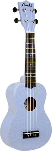Amahi Moonbeam Blue Glitter Ukulele, Soprano