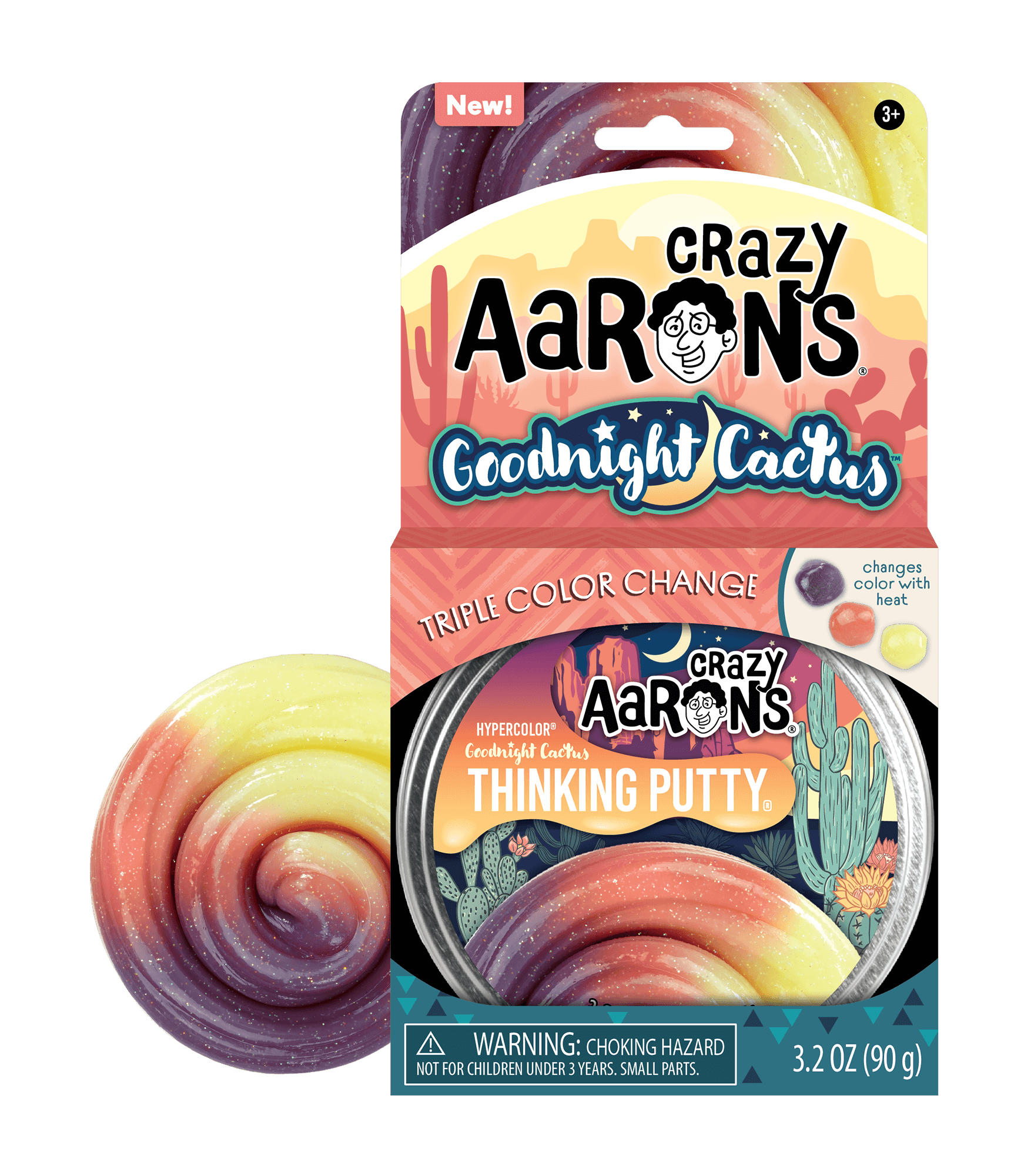 Goodnight Cactus - Thinking Putty | Crazy Aaron's
