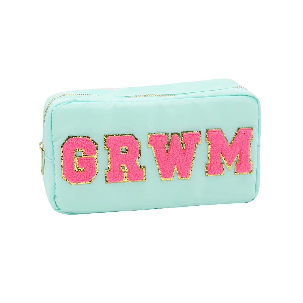 GRWM Varsity Zipper Pouch | Mavi Bandz