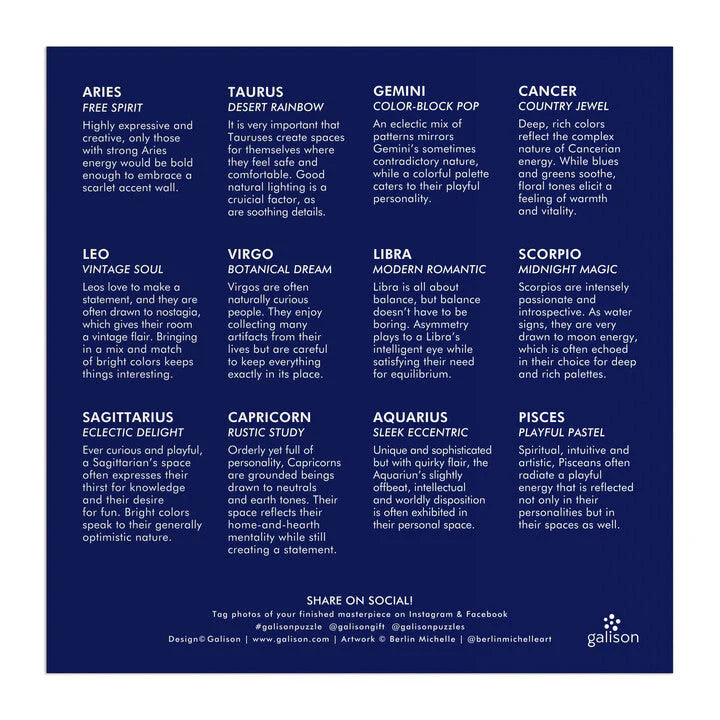 House of Astrology 500 Piece Foil Puzzle | Galison