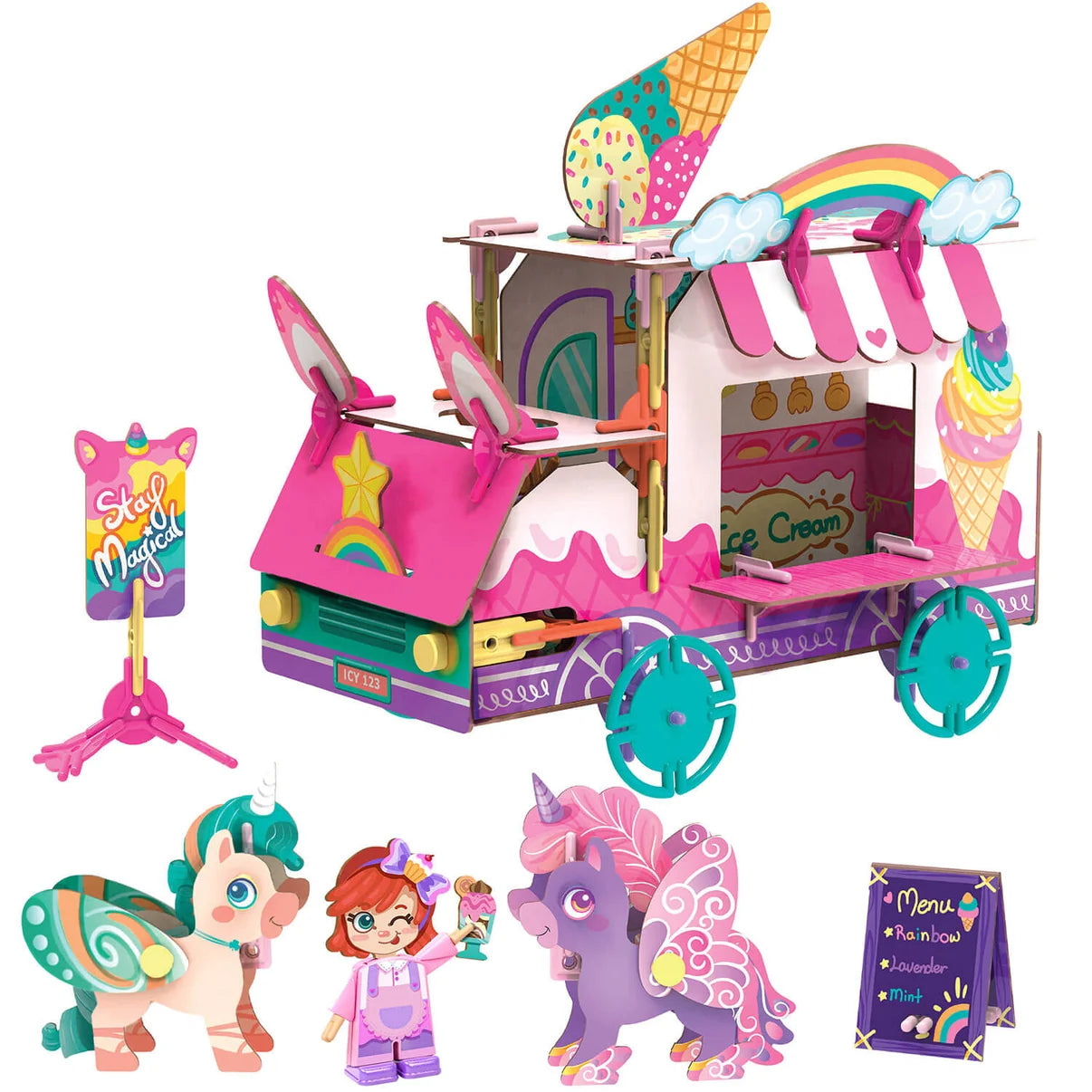 Pinxies Unicorn Ice Cream Truck | Luki Lab