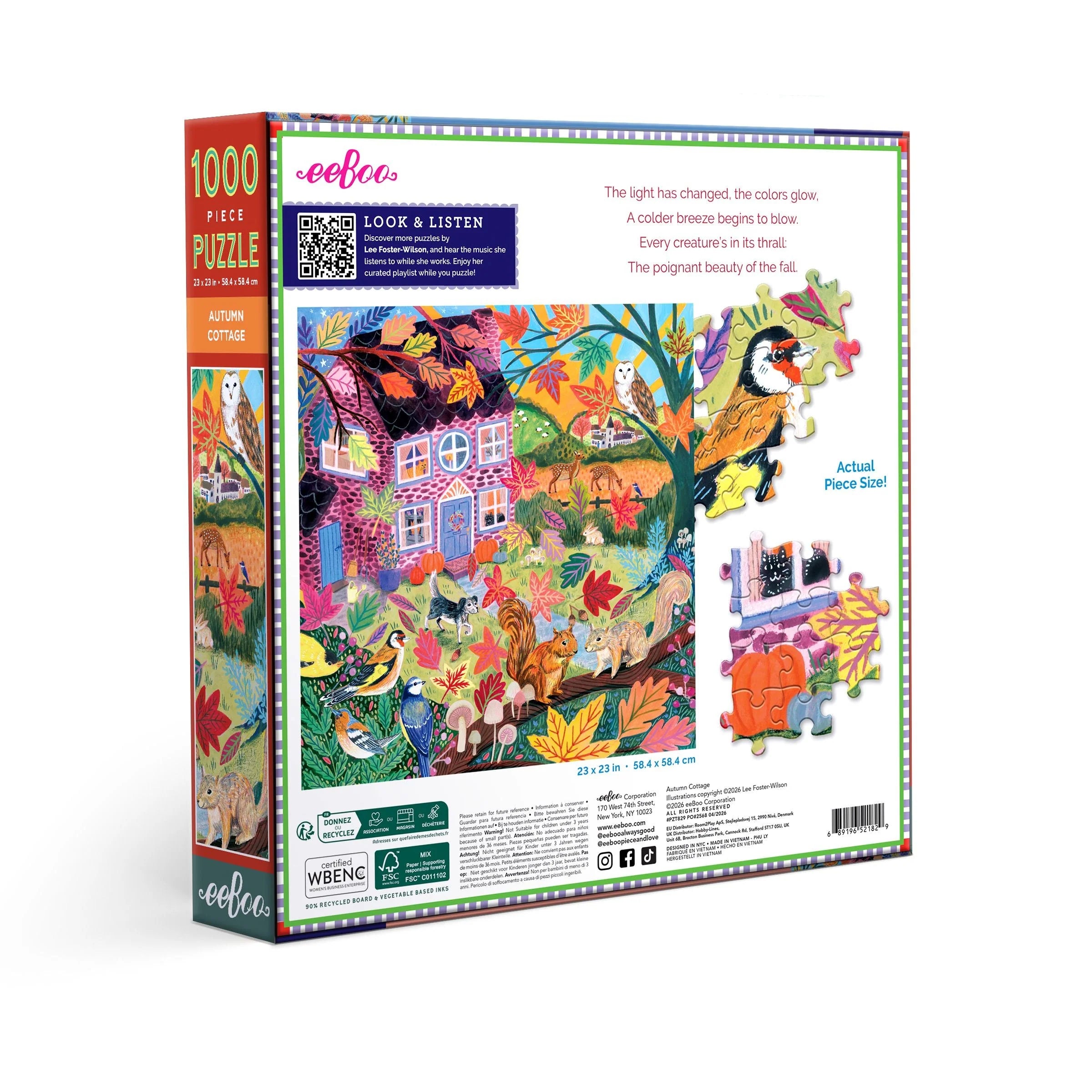 Autumn Cottage 1000 Pc | eeBoo