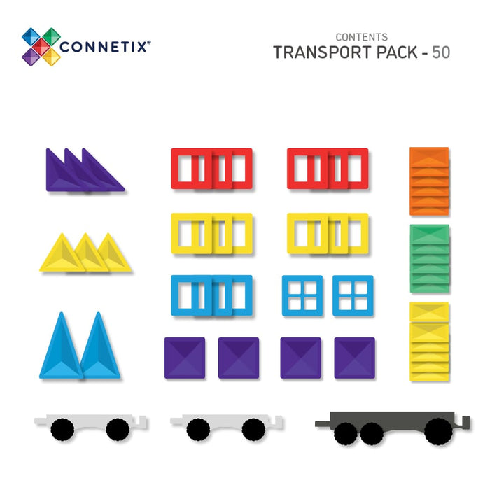 Rainbow Transport Pack 50 pc | Connetix