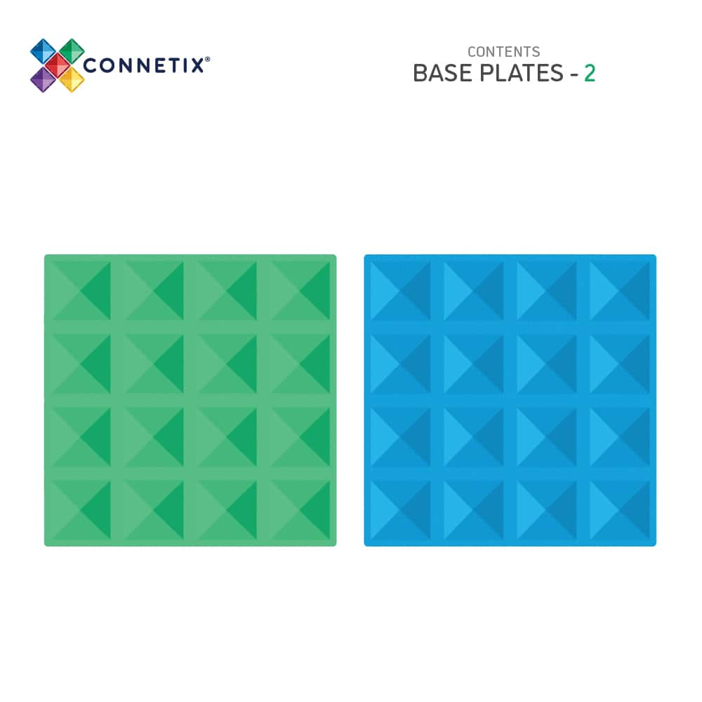 Rainbow Blue & Green Base Plate 2 pc | Connetix