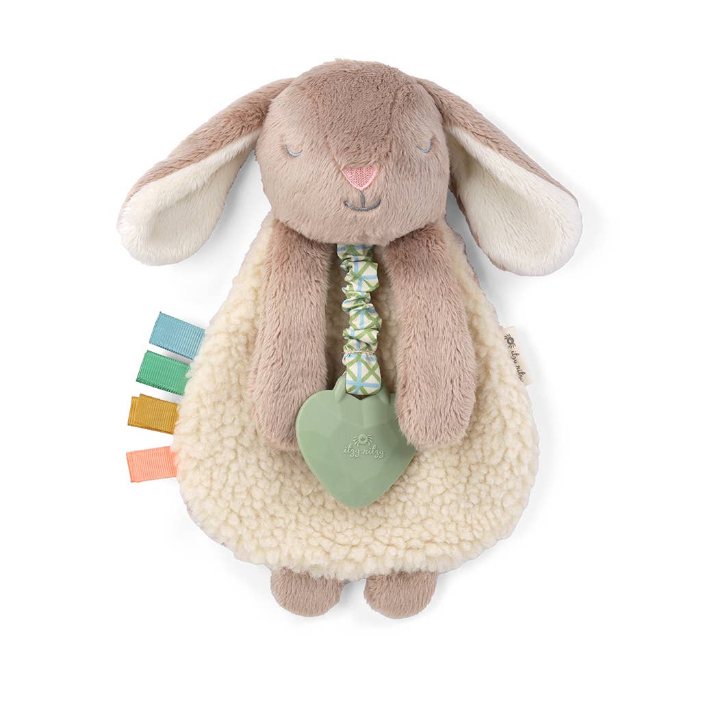 Itzy Ritzy Teether Taupe Bunny Itzy Friends Lovey™ Plush