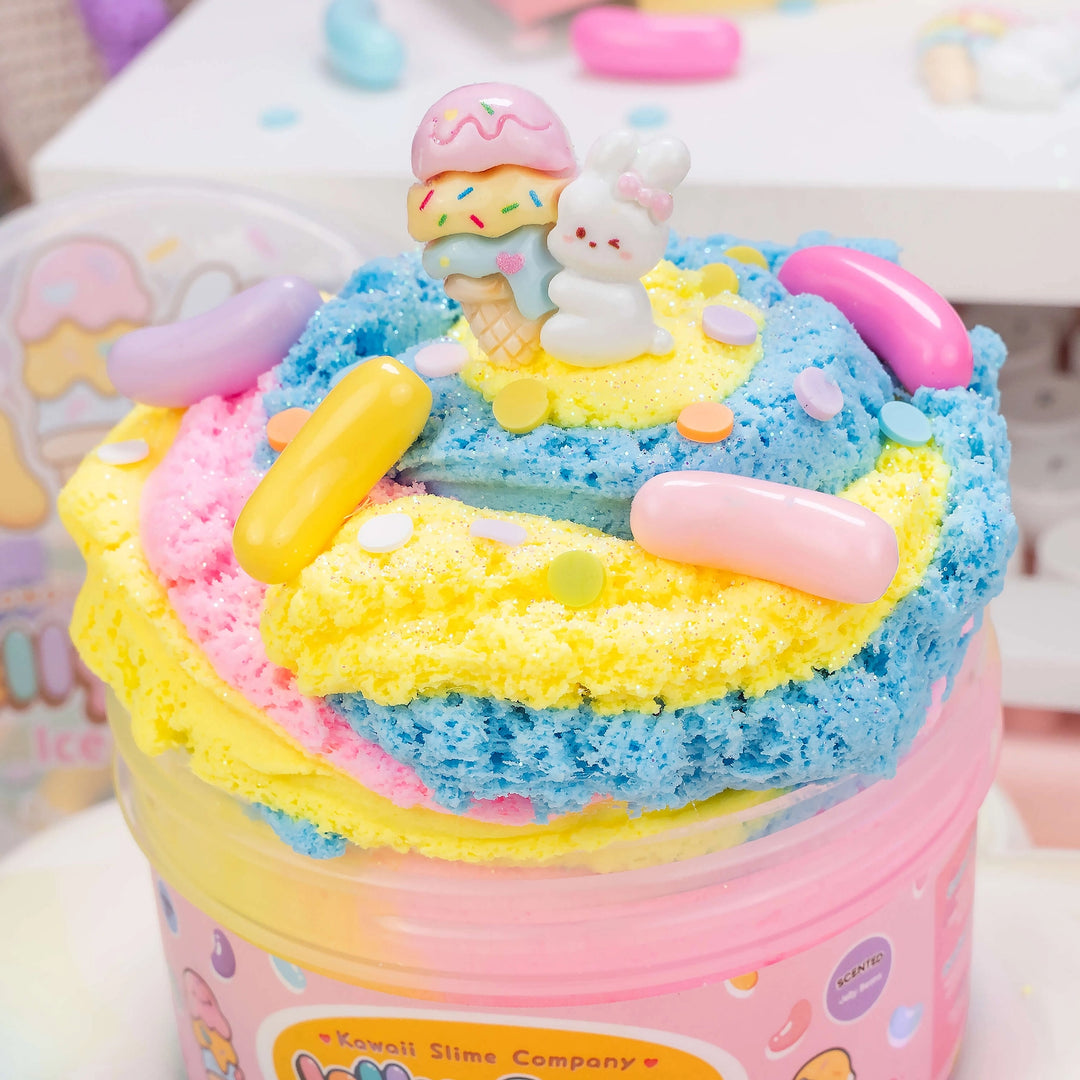 Jelly Bean Ice Cream Cloud Creme Slime | Kawaii Slime Company