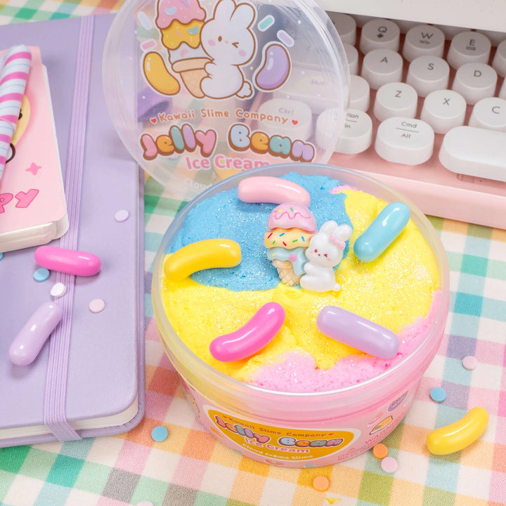 Jelly Bean Ice Cream Cloud Creme Slime | Kawaii Slime Company