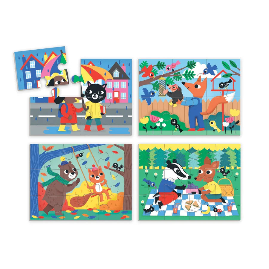 Kindness 4-In-a-Box Progressive Puzzle | mudpuppy