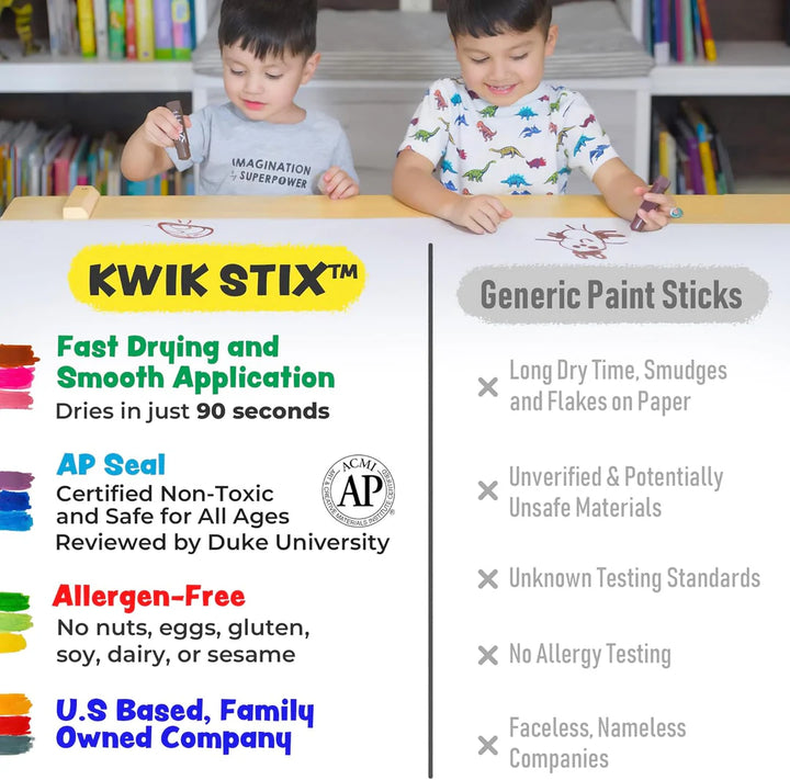 Kwik Stix Paint Sticks Cuties - Set of 12 Colors | TPG