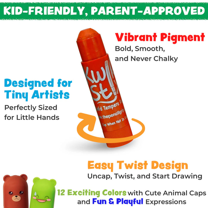 Kwik Stix Paint Sticks Cuties - Set of 12 Colors | TPG
