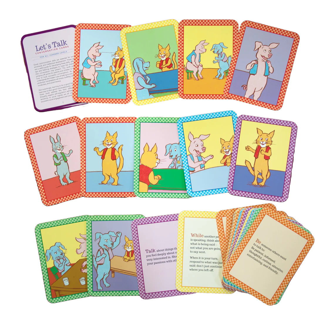top view of included cards