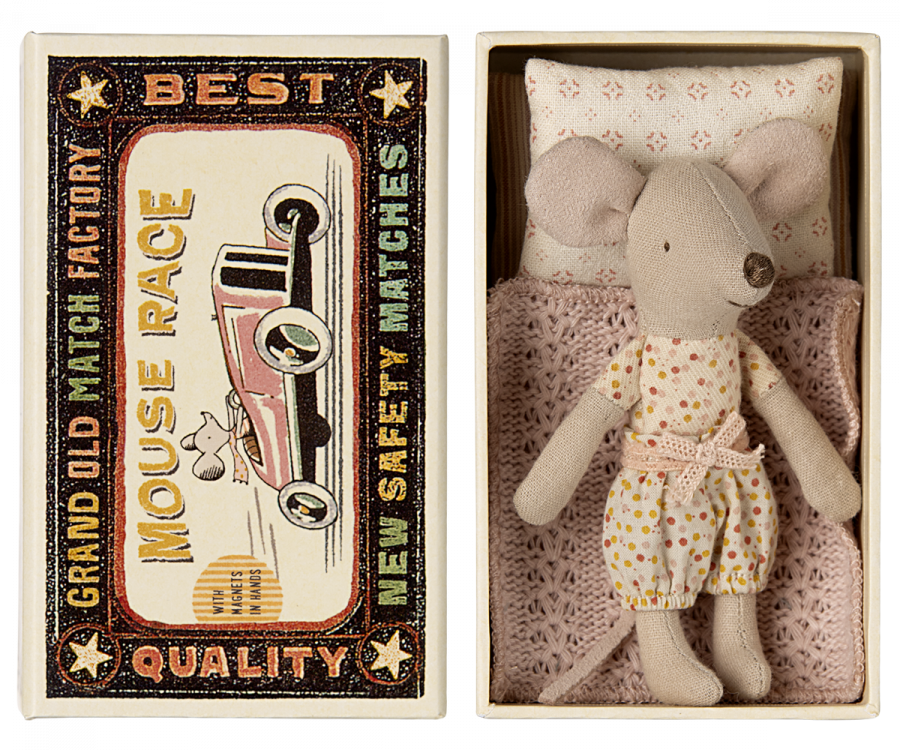 Little Sister Mouse in Matchbox | Maileg