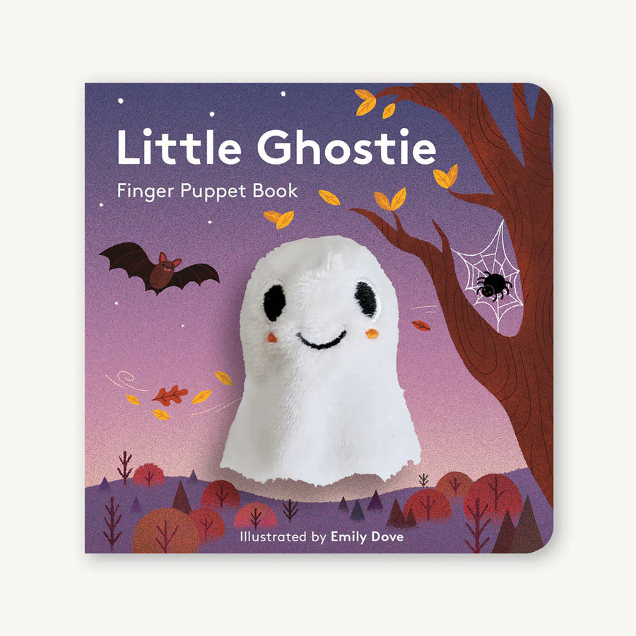 cover art of little ghostie finger puppet book