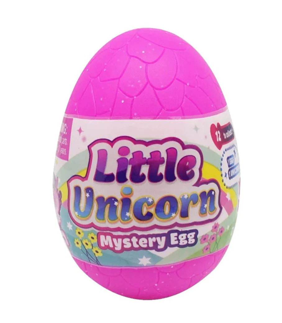 front view of little unicorn mystery egg