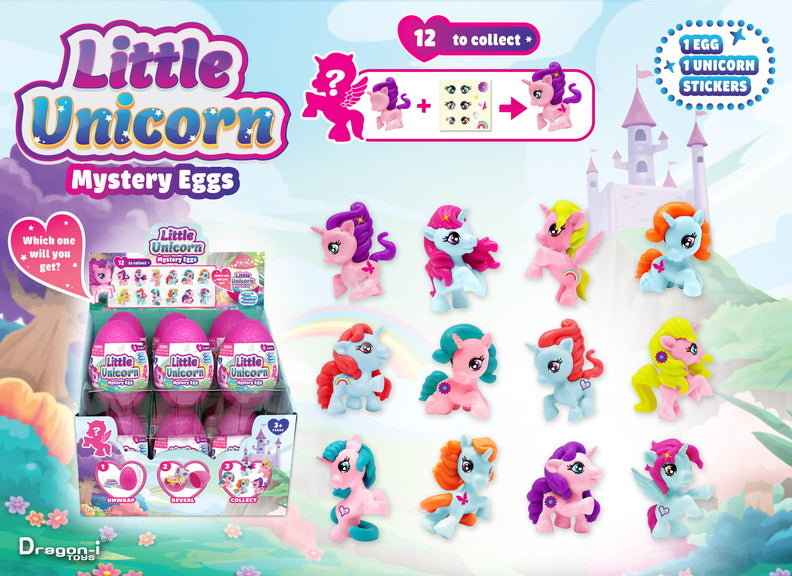little unicorn mystery egg 12 styles and packaging