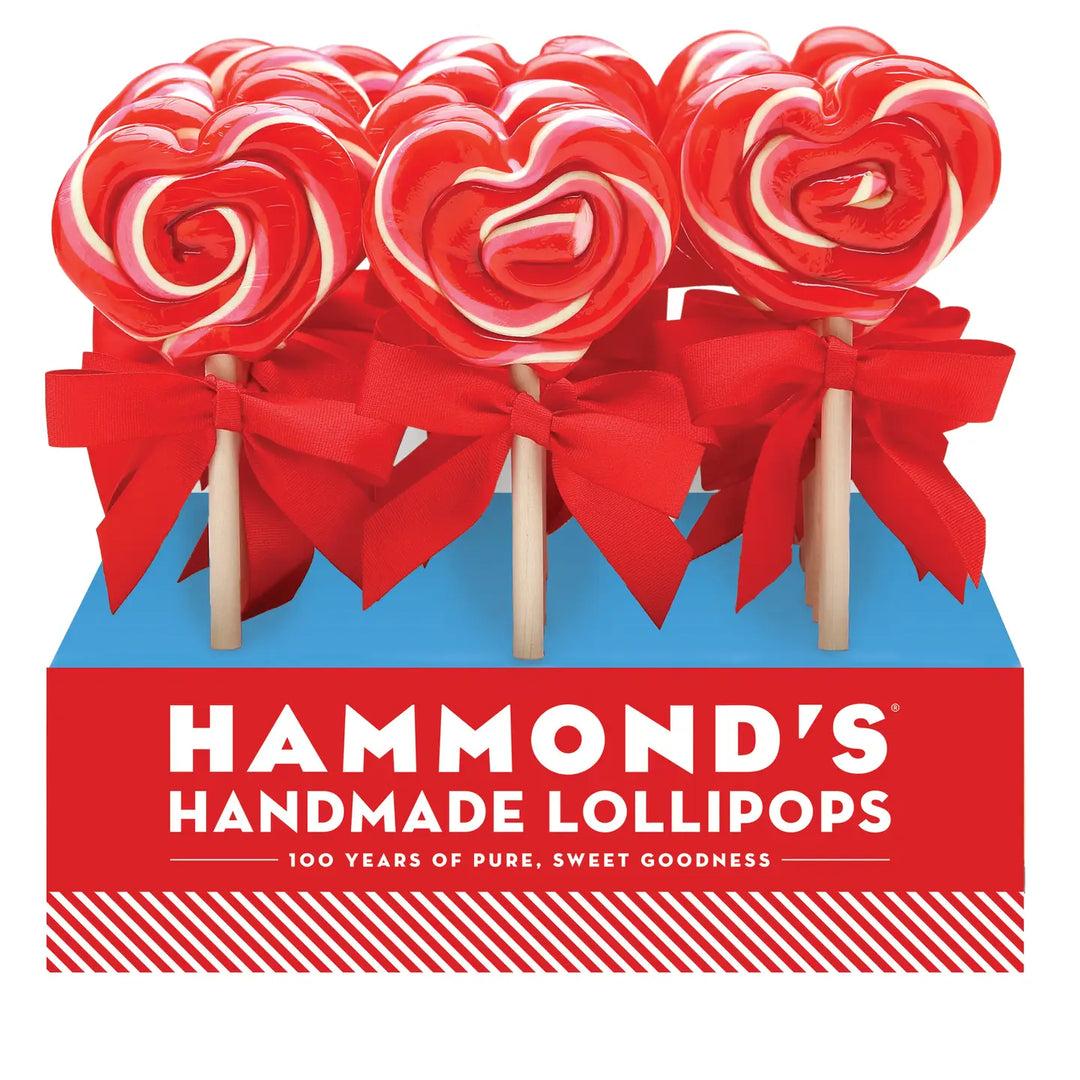 Heart Lollipops - Strawberry Shortcake  | Hammond's Candies