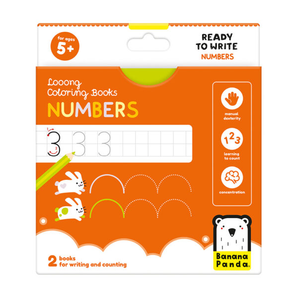 front cover of numbers coloring book