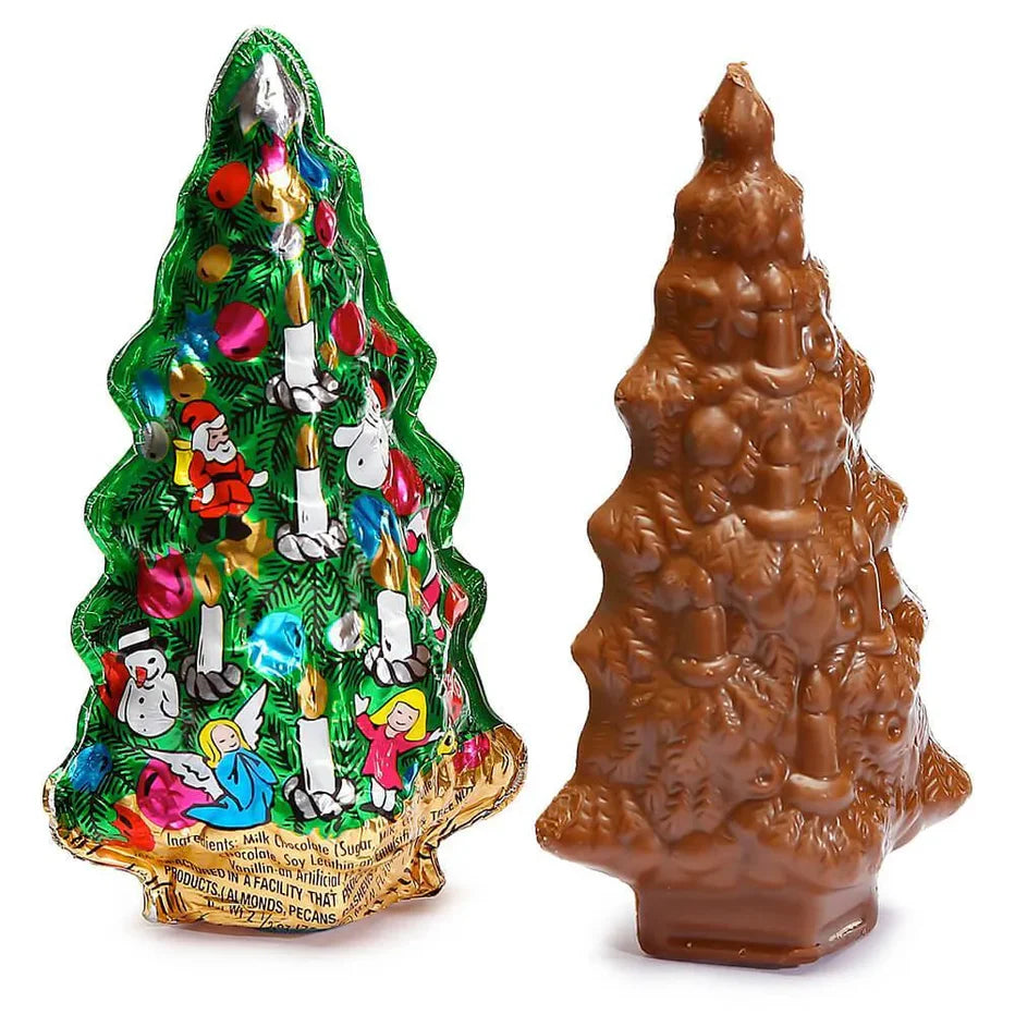 Madelaine Foiled Semi-Solid Milk Chocolate Christmas Trees