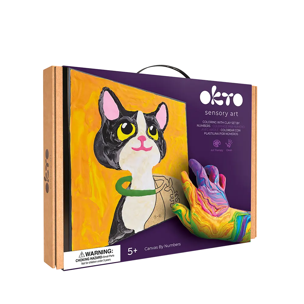 Paint by Numbers "Cat" | Okto Sensory Art