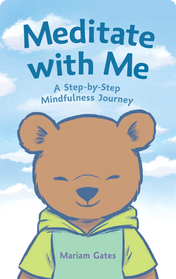 Yoto Card Meditate with Me a Step by Step Mindfulness Journey with a bear closing their eyes on the front