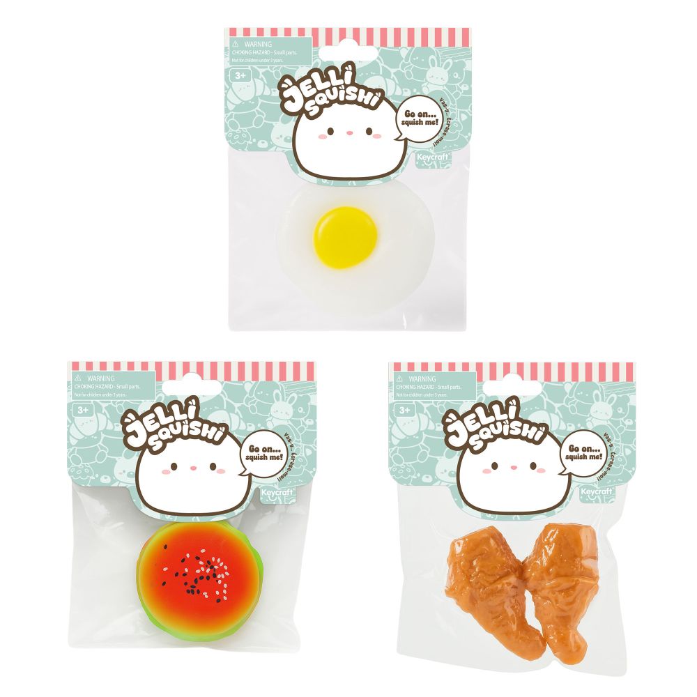 Jelli Squishi Fast Food Sensory Toys | Keycraft