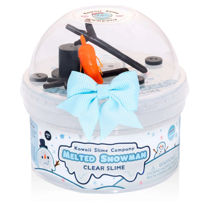 Melted Snowman Clear Putty Slime | Kawaii Slime Company