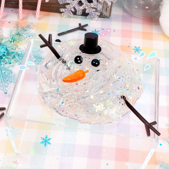 Melted Snowman Clear Putty Slime | Kawaii Slime Company