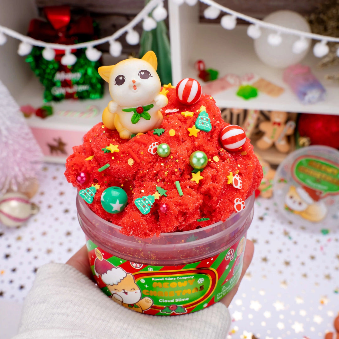 Meowy Christmas Cloud Slime | Kawaii Slime Company