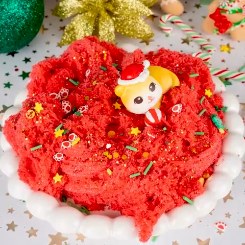 Meowy Christmas Cloud Slime | Kawaii Slime Company