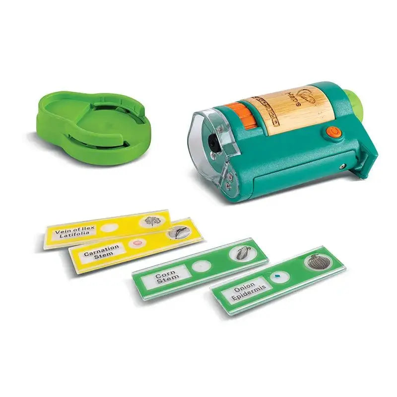 microscope and included contents