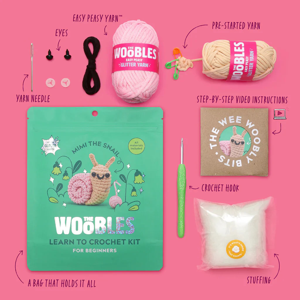Mimi the Snail Crochet Kit | The Woobles