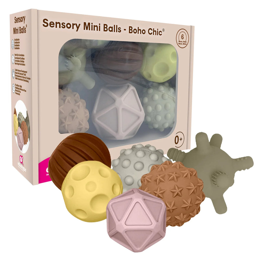 mini sensory balls in and out of packaging