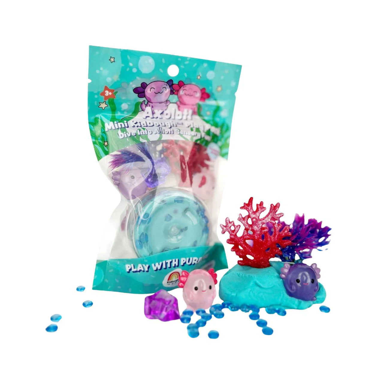 Axolotl Mini KidDough Play Pack | Earth Grown KidDough