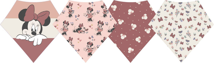 Minnie Mouse Bandana Bib Set - Copper Pearl