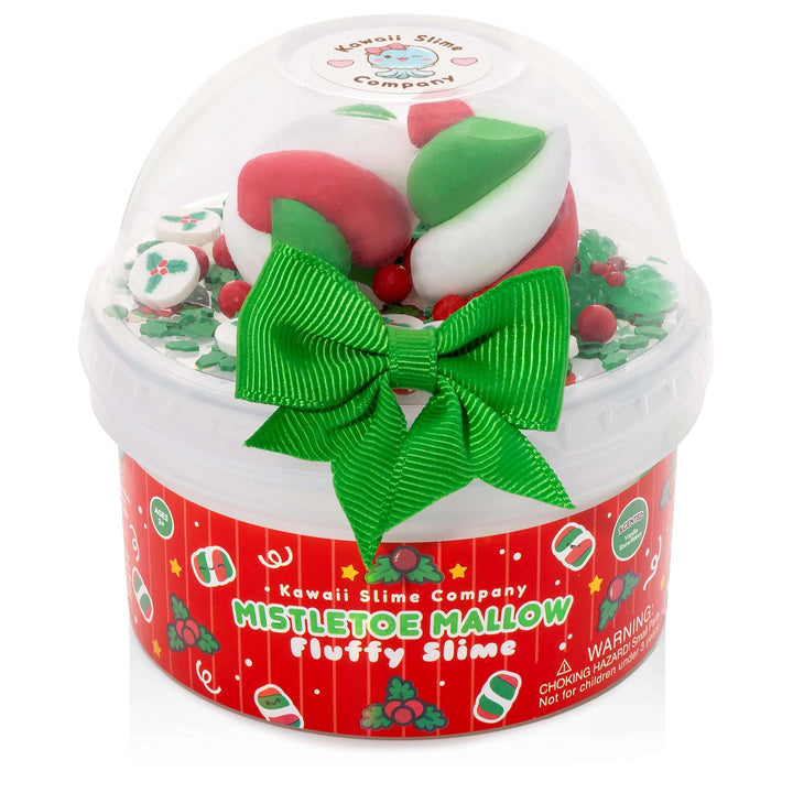 Mistletoe Mallow Fluffy Slime | Kawaii Slime Company