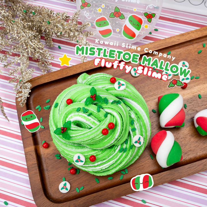 Mistletoe Mallow Fluffy Slime | Kawaii Slime Company