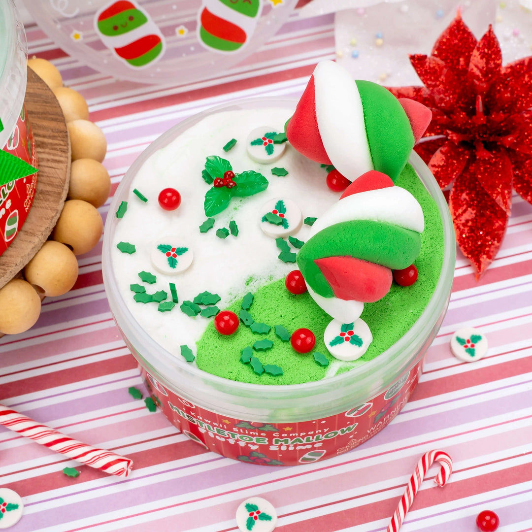 Mistletoe Mallow Fluffy Slime | Kawaii Slime Company