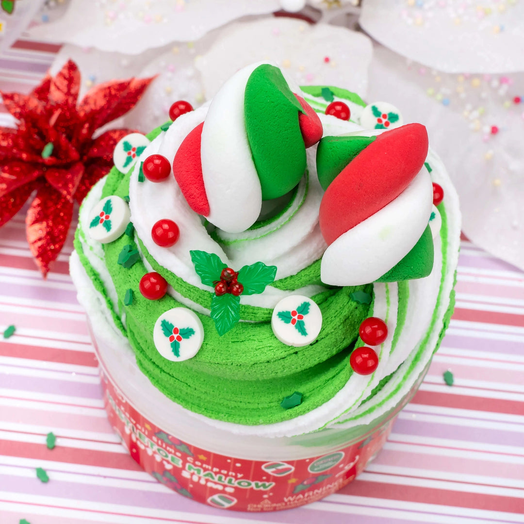 Mistletoe Mallow Fluffy Slime | Kawaii Slime Company