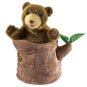 Bear in Tree Stump | Folkmanis