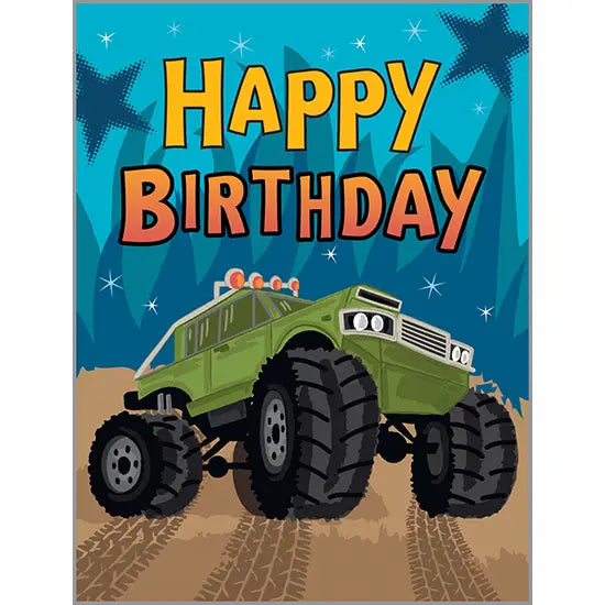 Monster Truck - Birthday Card