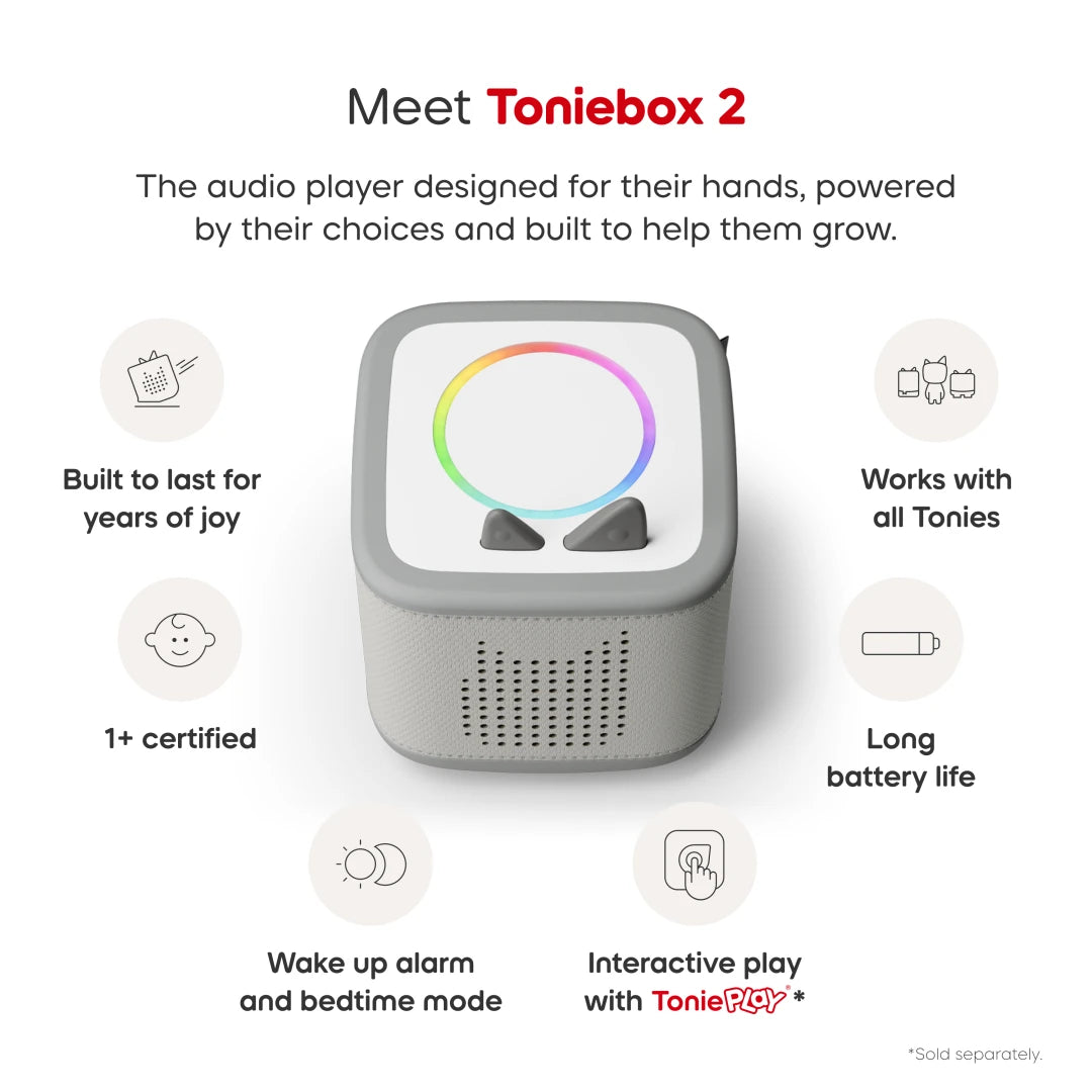 Toniebox 2 Starter Set: Moon Gray | Tonies