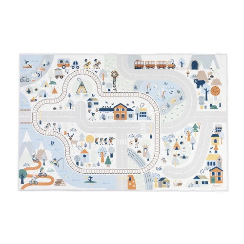 Play Mat with Circuit -Mountain Valley - Cross Roads | Janod - LOCAL PICK UP ONLY