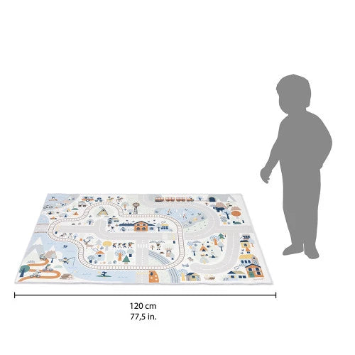 Play Mat with Circuit -Mountain Valley - Cross Roads | Janod - LOCAL PICK UP ONLY