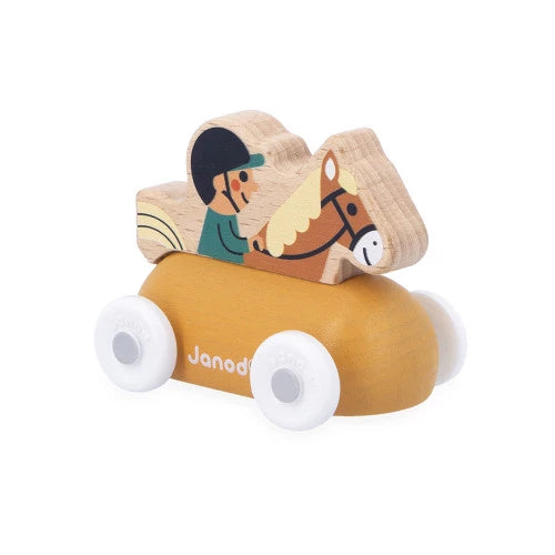 Mountain Valley Wooden Rider Carriage - Cross Roads | Janod