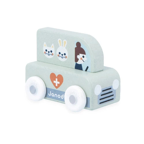 Mountain Valley Wooden Veterinary Truck - Cross Roads | Janod
